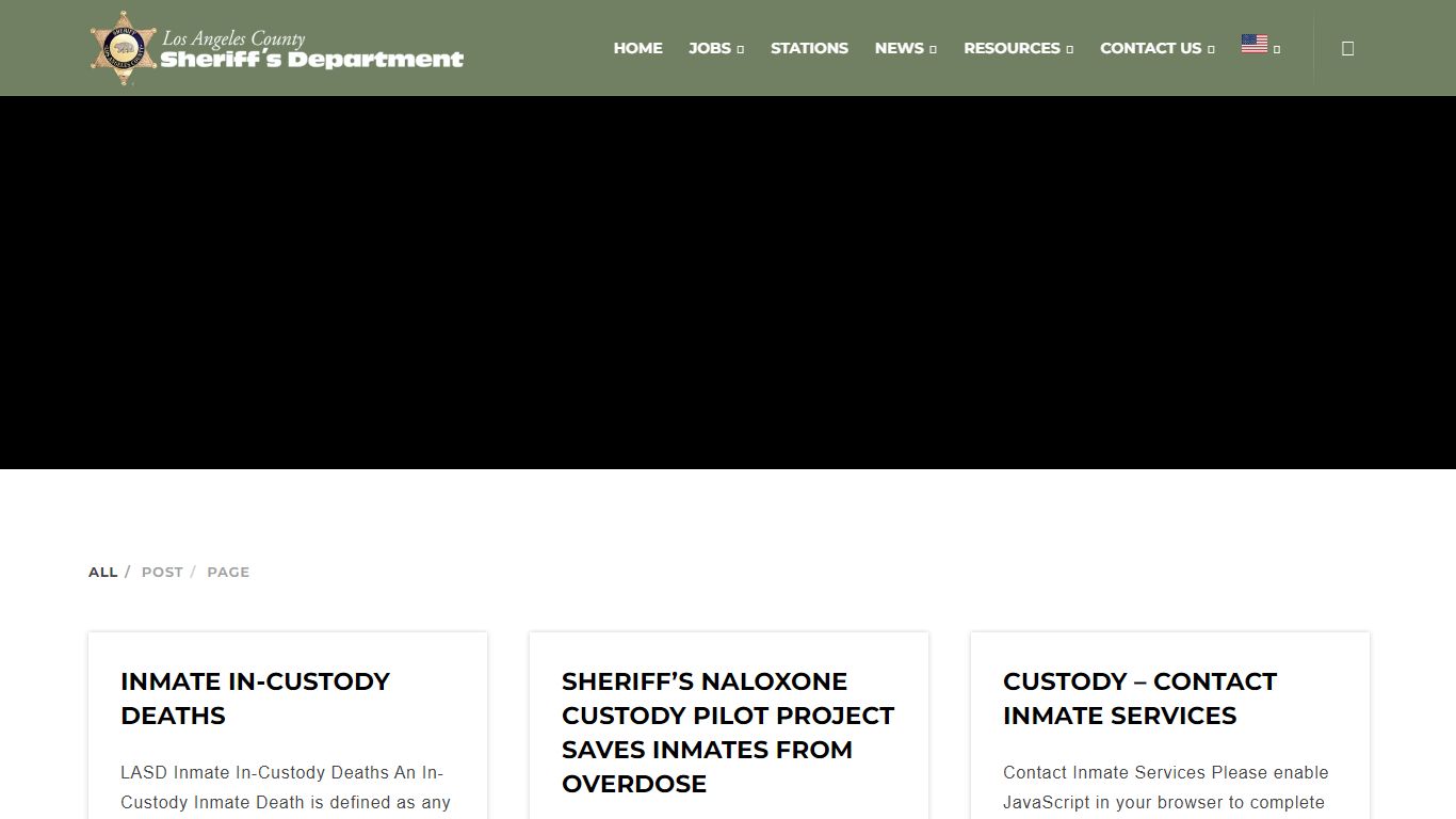 Search Results for “Inmate - Los Angeles County Sheriff's Department